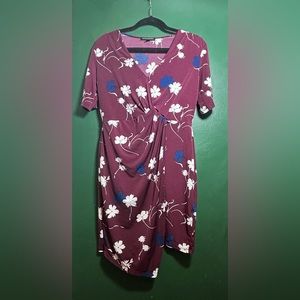 Banana Republic, purple wrap dress, SP